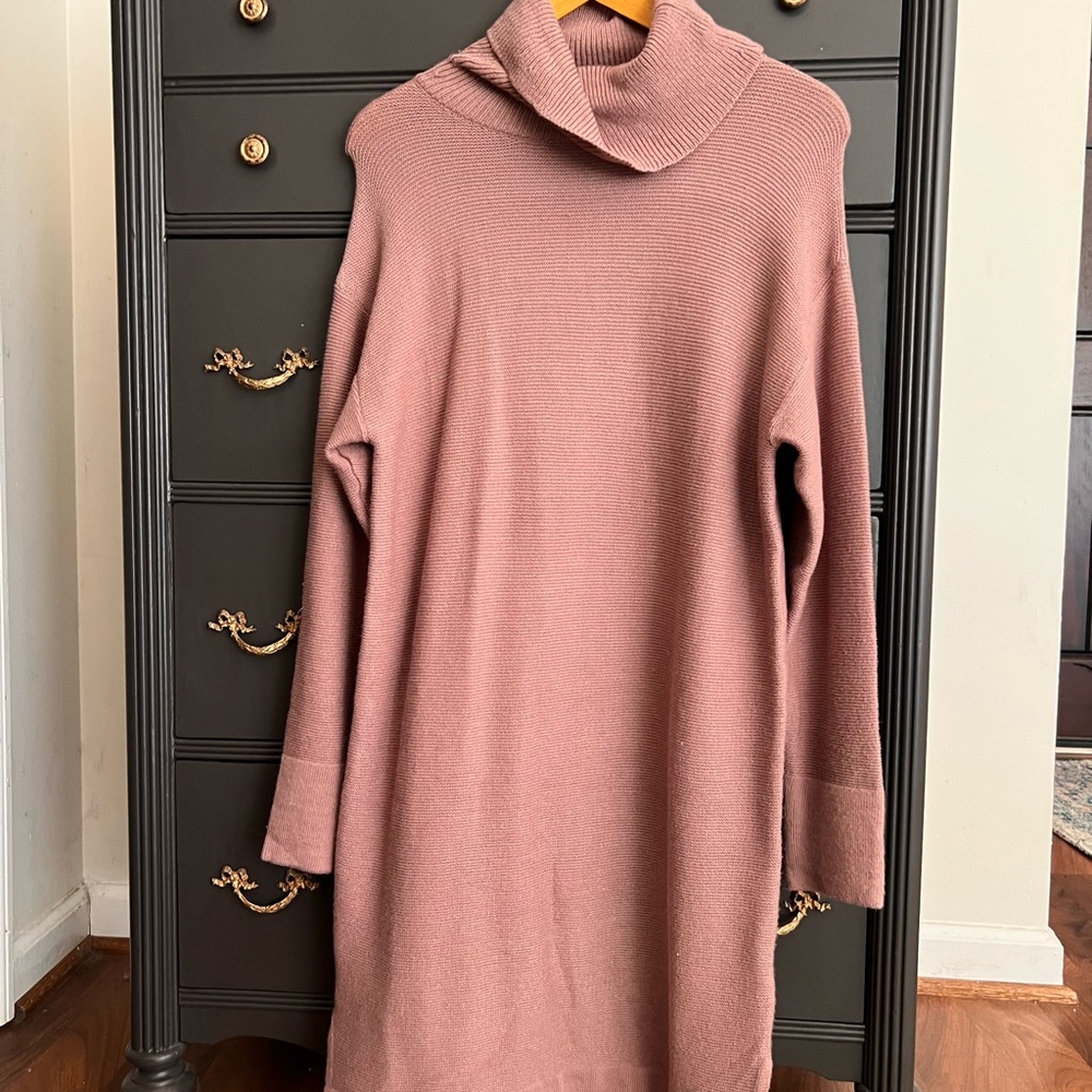 NWT Mauve Turtleneck Sweater Dress